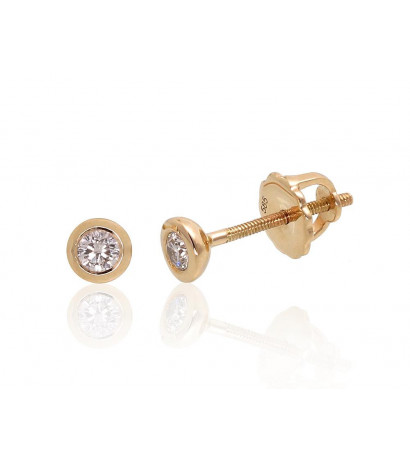 Gold screw studs earrings...