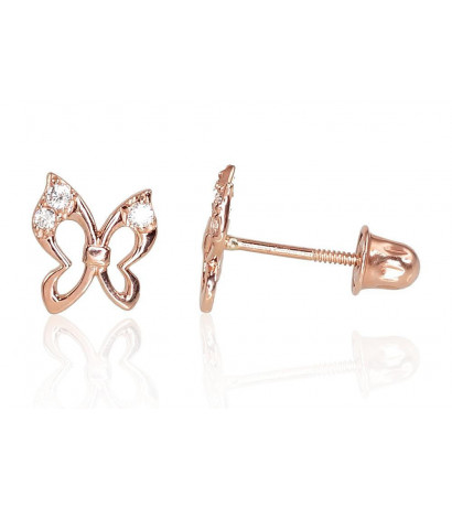 Gold screw studs earrings...