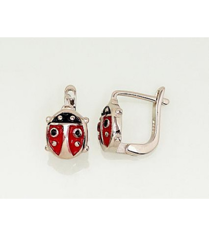 Silver earrings with...